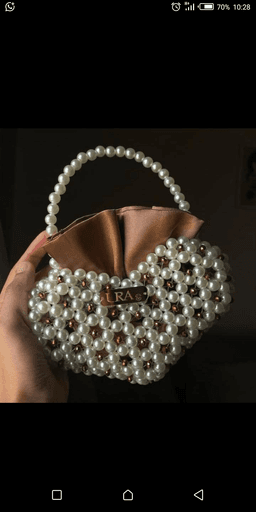 Mini heart shaped Pearl bag
