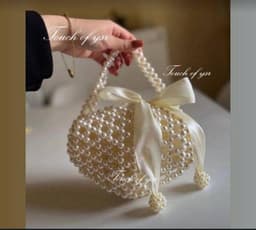 Mini heart shaped Pearl bag